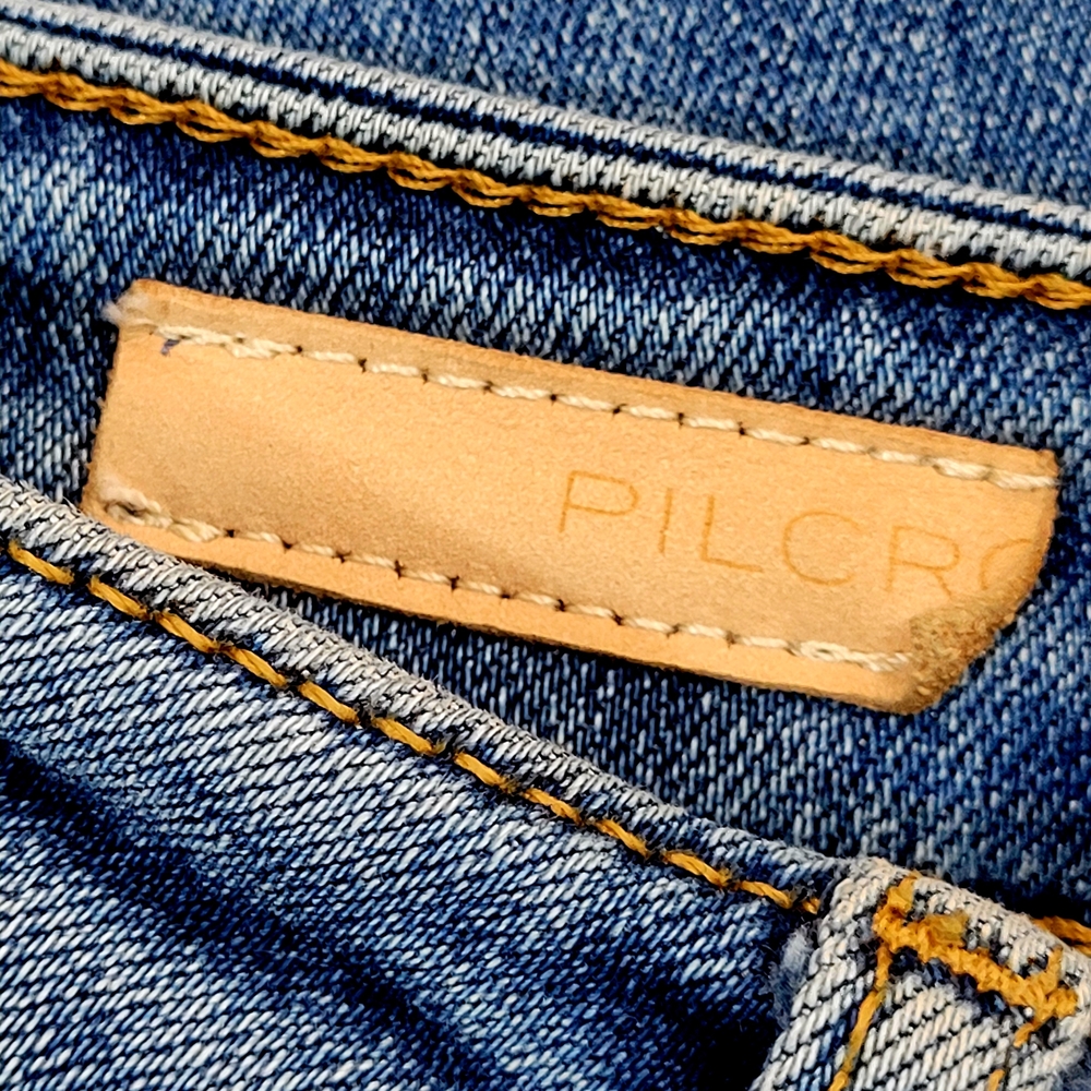 PILCRO x Anthropologie THE ICON High Rise Flare Leg Denim Jeans Size 27 - Picture 7 of 12